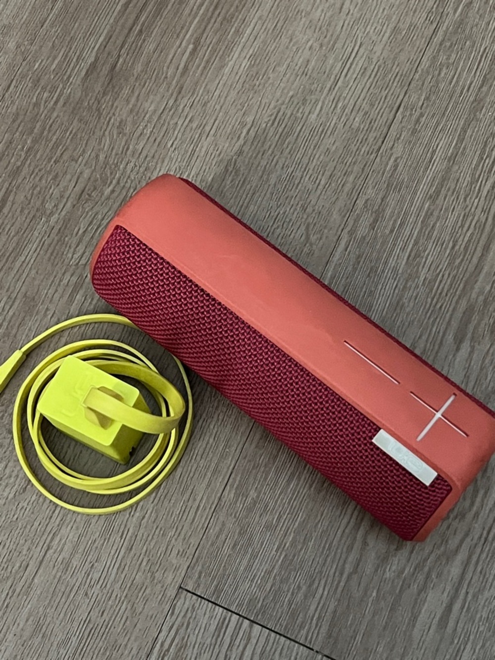 UE Boom Portable Bluetooth Speaker in Red and Coral